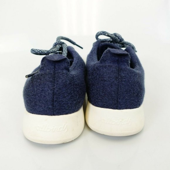 ALLBIRDS Women's‎ Navy Blue The Wool Runners Sneaker Shoe 10 Sustainable Organic - Picture 4 of 10